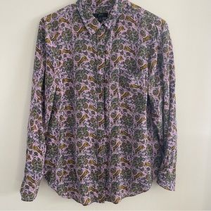 J Crew Tiger Print Blouse, Silk!